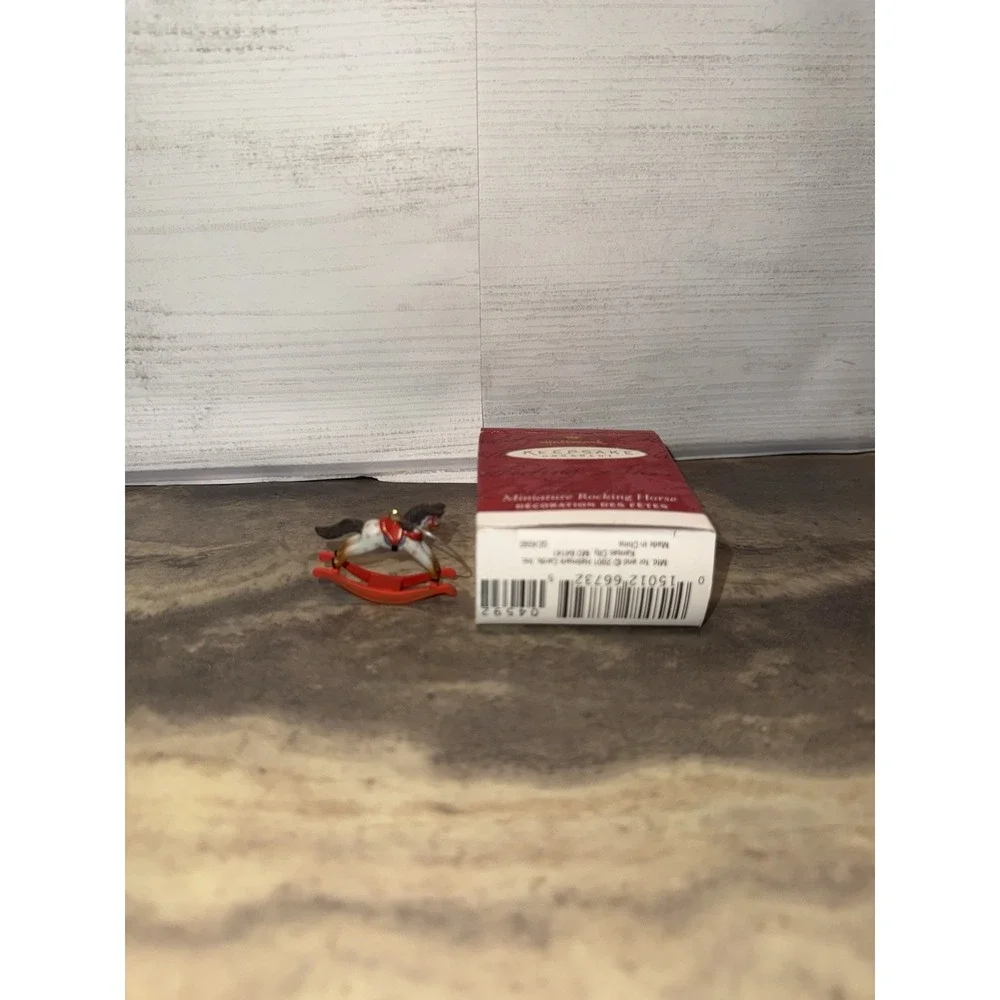 2001 Hallmark Miniature Rocking Horse‎ Christmas Tree Ornament  Cute